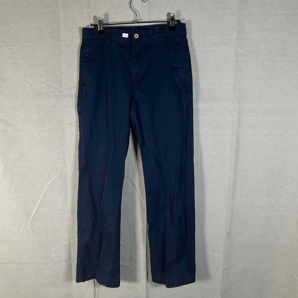 Vineyard Vines Womens Navy Blue Chino Pants Straight Leg Cotton Twill‎ Size 16